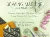 Paper and Clay Sewing Class on 9/21 and 10/6.