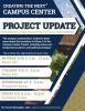 Flyer for Spring 2020 Campus Center Project Town Halls