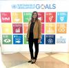 Tate Davis at the UN Global Engagement Summit in New York City.