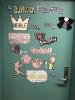 Decorated door to say thanks to custodian. 