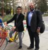 Dogancan Temel (L) and Ghassan AlRegib at Google's global headquarters.