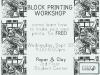 Paper and Clay presents: Blockprinting Workshop!