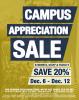 Bookstore Campus Appreciation Sale