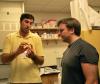Brennan Torstrick (Guldberg lab), shows undergraduate, Brian Sanner, around the histology core lab.