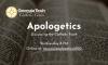 Flyer for the Catholic Student Organization's Apologetics.