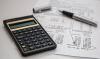 financial image with calculator