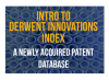 Intro to Derwent Innovations Index