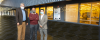 photograph of Oliver Brand, Madhavan Swaminathan, Shimeng Yu at Marcus Nanotechnology Building