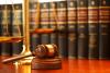 Gavel and legal books