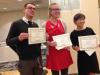 CRIDC Award Recipients -– Left to right: Mario Bianchini, Renee Shelby, and Sooa Lee