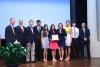 Freshman Emily Takagi and her team at the Grand Challenges Banquet in May