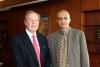 Richard "Rick" Inman, Jr. and Vivek Ghosal at the Inman Professorship Reception.