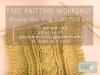 Paper and Clay presents: Knitting Workshop!