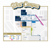 Map depicting the route and unloading zones for West Campus move-in.