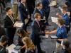 Students meeting employers