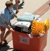 Move in orange bin