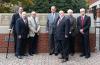 From left to right: Professor Douglas Flamming, Major General Larry Taylor (USMC, ret.), Professor Seymour Goodman, General James Jones (USMC, ret.), Colonel Mackubin Owens (USMC, ret.), Professor Melvyn Leffler, Professor Emeritus John Garver