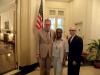 Royster with Ambassador DeLaurentis (left) and Metro Atlanta Chamber VP for Global Commerce Jorge Fernandez (right)