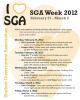 SGA Week 2012