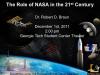 Role of NASA in 21st Century - Nov. 10, 2011